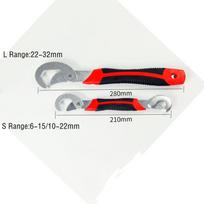 2 vnt./rinkinys 14-30/30-60mm Daugiafunkciniai rankiniai įrankiai Universalus raktas vamzdžiui Atviras veržliarakčių rinkinys Aukštakario anglies plieno Click-Grip įrankis Santechnikui raudona