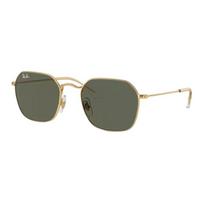 RayBan Two-Tone Design Metallic Irregular Sunglasses Unisex Couple Gold Style 49 auksas