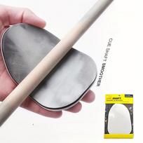 1 Black Rubber Billiard Cue Shaft Polisher - Dual-Sided Pool Stick Maintenance Tool with White Grinding Dirt for Smooth Cue Performance, Cue Tip Care 1pc