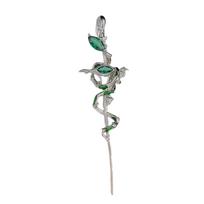 Unique Ear Cuffs Snake Shape Studs Earrings Alloy Texture Women Jewelry Cuff Earrings Present for Fashion Ladies žalia