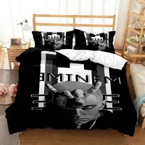 Hip Hop Rapper Eminem Bedding Set 3D Printed Suitable for Bedroom Duvet Cover Set With Pillowcases Kids Home Textile 70x133cm 3pcs