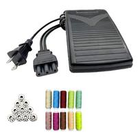 Sewing Machine Foot Pedals and Power Cord Easy Operation Sewing Thread 10 Bobbins for xl2600 lx3125 1034d lx2500 xl5130