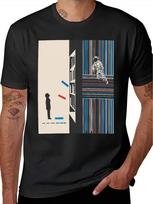 Unisexs Interstellar Movie TShirt Officially Inspired Spaceship Astronaut Print Fabric Iconic Black Round Neck Short Sleeve 2XL