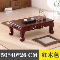 Chinese Classical Solid Wood Study Desk Tatami Stand Japanese Tea Table Bay Window Desk Handmade Wooden Table for Home Decor
