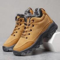 Vyriški sniego batai Lauko batai vyrams Storas padas Sportbačiai vyrams Žieminiai batai Laiko šiltai Kailiniai Ankle Boots 39 ruda