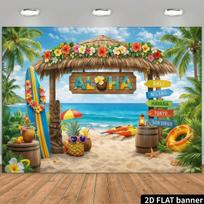 1pc Hawaii beach backdrop banner suitable for summer theme parties holiday celebrations photo backdrops 100x150cm