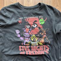 Five Nights at Freddy 90s Game Black Short sleeve Remake T-shirt vtg NH18530 M