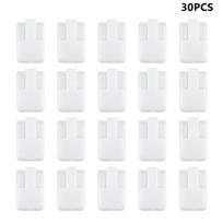 30Pcs Acrylic Rings Display Stand Jewelry Display Stand, Plastic Storage Stands Wedding Ring Display Stand Ring Organizer Showca balta