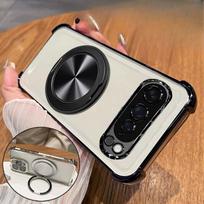 For Google Pixel 10A Magnetic Ring Stand Holder Case For Google Pixel 10 Pro XLShockproof Soft Silicone Plating Cover For Pixel 10 Pro XL juoda