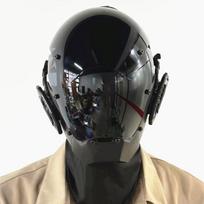 Daug stilių vamzdeliniai dredlokai Cyberpunk kaukė Cosplay Shinobi kaukė Specialiųjų pajėgų Samurajų kaukės Triangle Project El su LED šviesa