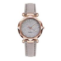 New Starry Sky Silver Pink Glitter Ladies Watch Women's Watch Frosted Belt Quartz Watch One piece Approved by the manufacturer pilka spalva