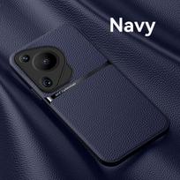 Skirtas „Huawei Pura 70 Pro+“ dėklui, odiniam fotoaparato apsauginiam dangčiui „Hauwei Pura70 Ultra P70 Pro Plus“ automobilio magnetiniam laikikliui, minkšto rėmo „Coque“ For Pura 70 Pro mėlyna