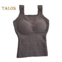Winter Women Thermal Vest with Chest Pads Seamless German Velve Lining Fast Temperature Lock Heating Slim Fit Elastic Sleeveless Inner Wear Bottoming pilka