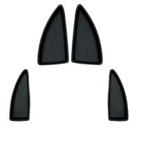 For 2016-2018 Chevy Malibu Interior Front & Rear Door Switch Bezel Cap Set Black black