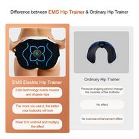Elektrinis klubų masažuoklis, Klubų fitneso svorio metimo treniruoklis, Su nuotolinio valdymo pultu, 10 režimų mėlyna