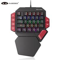 MageGee Battle Axe Kairiarankė Mechaninė Žaidimų Klaviatūra