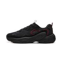 Li Ning Nebula Cushioning Slip Resistant Abrasion Resistant Breathable Support Lightweight Low top Casual Shoes Men's AGCW029-1 42 black