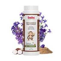 BabyOrgano 100% natūralūs be talko kūdikių pudra naujagimiams, švelni pudra vystyklų keitimui, odos vėsinimo priežiūros priemonė 100g