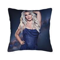 Singer B-Britneyy S-Pearss Pillow Cover Vintage Pillow Case For Wedding Party Home Decor Soft Cushion Cover Gift Peach skin 18*18(CM)-1Pcs