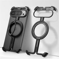 For Pixel 10 9 Pro Fold Metal Frameless Magnetic Stand Phone Case for Google Pixel 10 9 Pro XL / 10 9 8 Pro Aluminum  Cover Opp Bag&For Google Pixel 8 5G 6.2"-not 360 Stand juoda