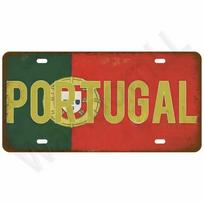 Vintage Portugal Flag Metal Tin Sign Patriotic South European Decor For Living Room Wall