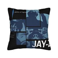The Blueprint Album Pillowcases Vintage Pillow Case For Sofa Car Home Decor Comfy Pillow Cover Peach skin 18*18(CM)-1Pcs