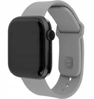 „Fixed Silicone Sporty Strap“ – dirželis „Apple Watch“ 42/44/45/46/49 mm, šviesiai pilkos spalvos