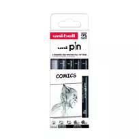 Uni Pin COMICS rinkinys, 5 vnt.