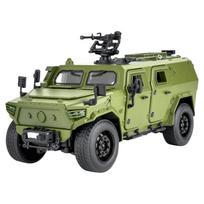 1/18 Dongfeng Mengshi lydinio automobilio modelis, didelis karinis kolekcijos ornamentas, šarvuotas visureigis, karinės transporto priemonės žaislas, dovana žalia