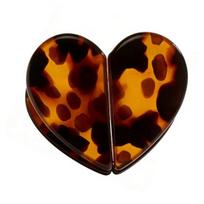 Magnetic Hair Clip Strong Hold No-Slip Hair Styling Clip Heart Shape Hair Pin Half Up Hairpin Easy Style Hair Accessory C black