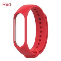 Loop Dual Color Classic Sports Bracelet Silicone Strap Smart Bracelet Replacement Watch Band raudona