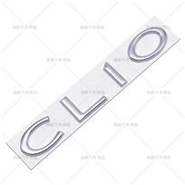 3D Metalinis CLIO raidės ženklelis Tinka Renault Galinės bagažinės kėbului Personalizuotas modifikacijos ženklelis Metal material sidabras