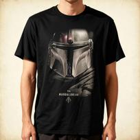 Star Wars The Mandalorian Dark Portrait T-Shirt L