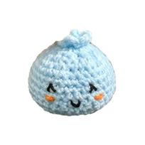 Handmade Crochet Bun Footbags Soft Squeeze Bean Bag Juggling Kick Ball Cute Dumpling šviesiai mėlyna spalva