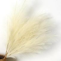 90/120CM Pampas Grass Artificial Flowers Bouquet for Home Decor Garden Wedding Party Decoration Fake Reed Flowers Arrangement (Light Yellow,90CM) šviesiai geltonos spalvos