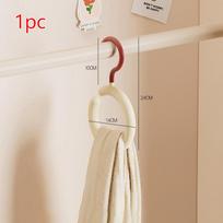 Dopamine Hook Clothes Hanger 1/5pcs - Rotating Scarf Hat Bag Organizer, Non Perforated Silk Display Stand one size