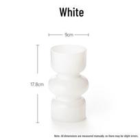 Nordic Cream Tulip Vase: Retro-Style Plastic Decor for Living Room or Homestay Flower Arrangement balta