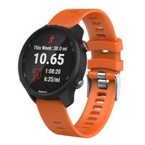Spalvinga 20 mm laikrodžio apyrankės apyrankė skirta Garmin Forerunner 245 245M 645 Music vivomove 3 HR Sport silikoninė išmaniojo laikrodžio apyrankė Forerunner 245 oranžinė
