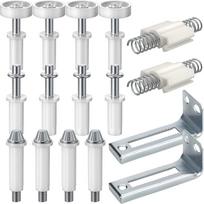 16PCS Bifold Door Top Pivot Safe To Install Durable Bifold Door Hardware Easy To Adjust Steel Spring Double Door Pivot Hinge balta