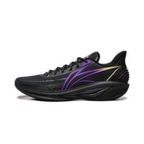 Li Ning Light Speed 4 Cushioning Slip Resistant Abrasion Resistant Rebound Low top Basketball Shoes Men's Black Purple ABPW011-7 43.5