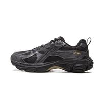 Li Ning Boom Support Cushioning Slip Resistant Abrasion Resistant Rebound Low top Running Shoes Men's Black Gray ARXV005-2 41