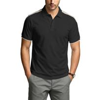 Men's Short Sleeve Polo Shirt Classic Fit Lightweight Breathable Fabric with Collar and Button Placket for Casual Wear XXL juoda