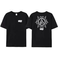 2025 New Linkin Park Band Printed Graphic T-shirt, Men's Short Sleeve, High Quality Cotton Music Apparel T-Shirt 4XL gray