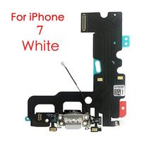 Apatinis įkrovimo prievado dokas USB jungtis Duomenų lankstus kabelis iPhone 7 7Plus 8G 8 Plus For iPhone 7 White black