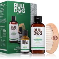 Bulldog Original Beard Care Kit dovanų rinkinys vyrams Peach Wood 10,4 cm