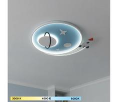 Brilagi -LED Vaikiškas lubinis šviestuvas STARSHIP LED/64W/230V 3000/4500K mėlynas