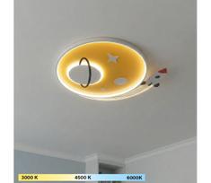 Brilagi -LED Vaikiškas lubinis šviestuvas STARSHIP LED/64W/230V 3000/4500K geltonas