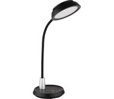 Globo 58496S - LED reguliuojamo ryškumo jutiklinė stalinė lempa KIRK LED/12W/230V juoda