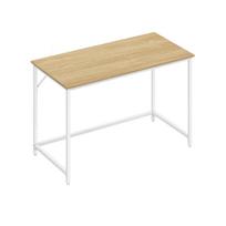 Rašomasis stalas 60x120x76cm., šviesiai rudos/baltos spalvos