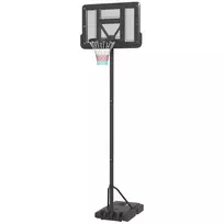 Vaikiškas krepšinio lankas su stovu Sportnow 110x90x370m., juodos spalvos
